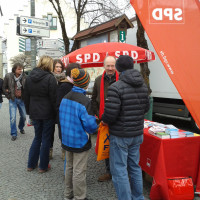 Die SPD Holzkirchen am Marktplatz