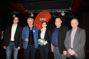 Das Podium: Sebastian Oppermann, Günther Knoblauch, Sarah Philipp, Hannes Gräbner und Robert Huber (v.l.)